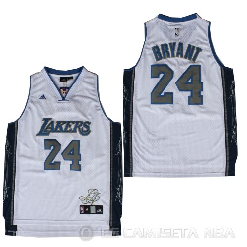 Camiseta Bryant #24 Los Angeles Lakers Ciudad Blanco - Haga un click en la imagen para cerrar